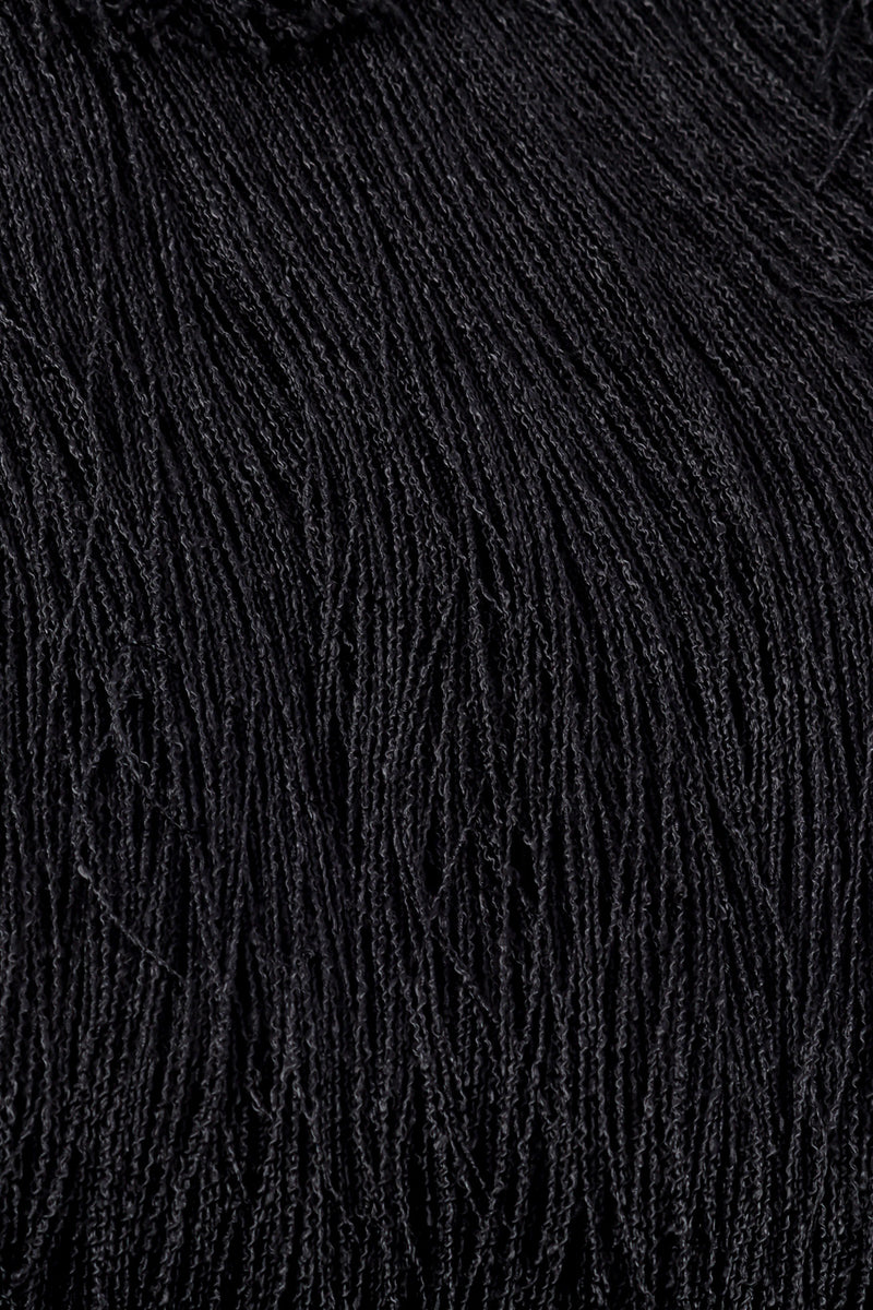 Brenda Fringe yarn fringe tiered dress fabric detail @recessla