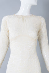 Silk Velvet Burnout Vintage Wedding Gown