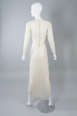 Silk Velvet Burnout Vintage Wedding Gown