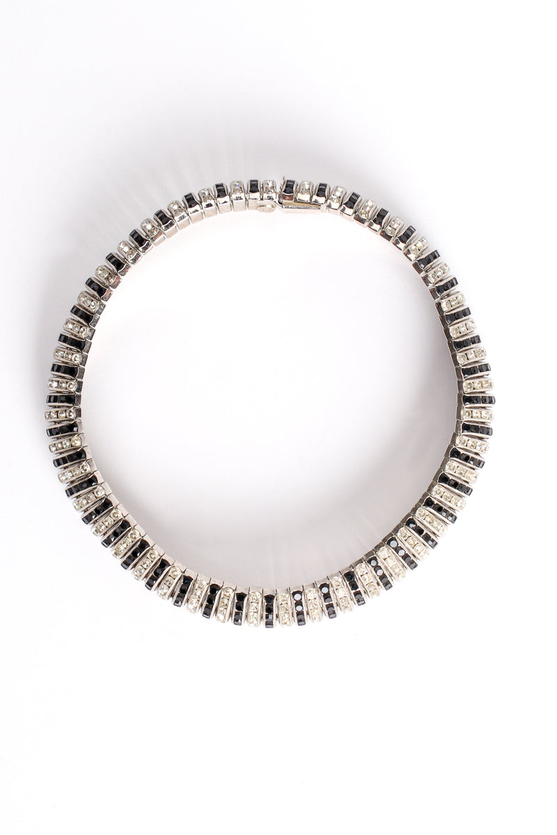 Vintage Butler & Wilson Striped Rhinestone Contour Collar Necklace at Recess Los Angeles