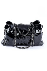 Chanel resort luxe ligne patent tote product shot @recessla