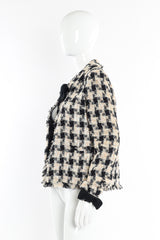 Bouclé check jacket by Chanel mannequin side @recessla