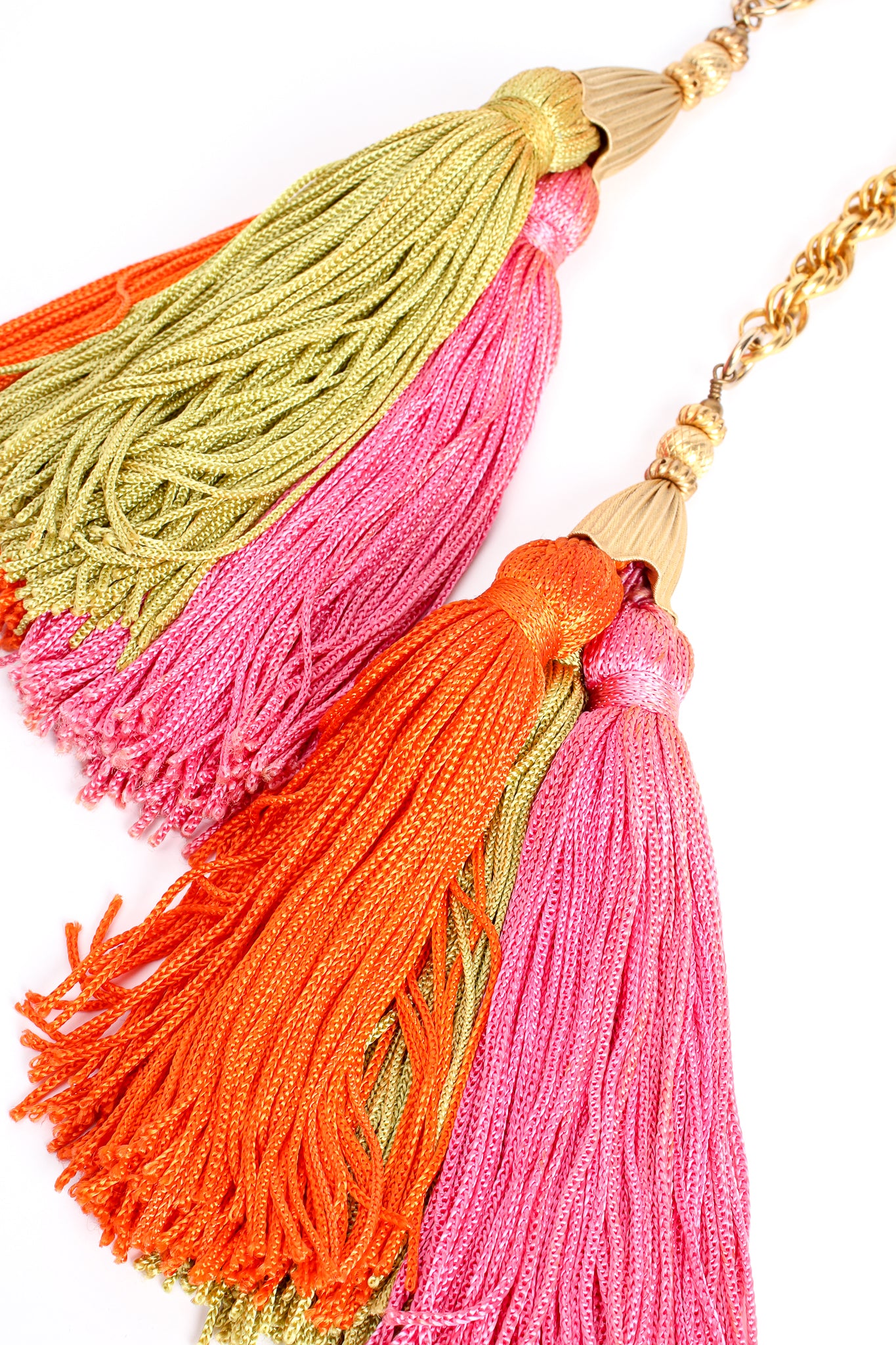 Vintage Cadoro Tropical Tassel Lariat  Belt tassels at Recess Los Angeles