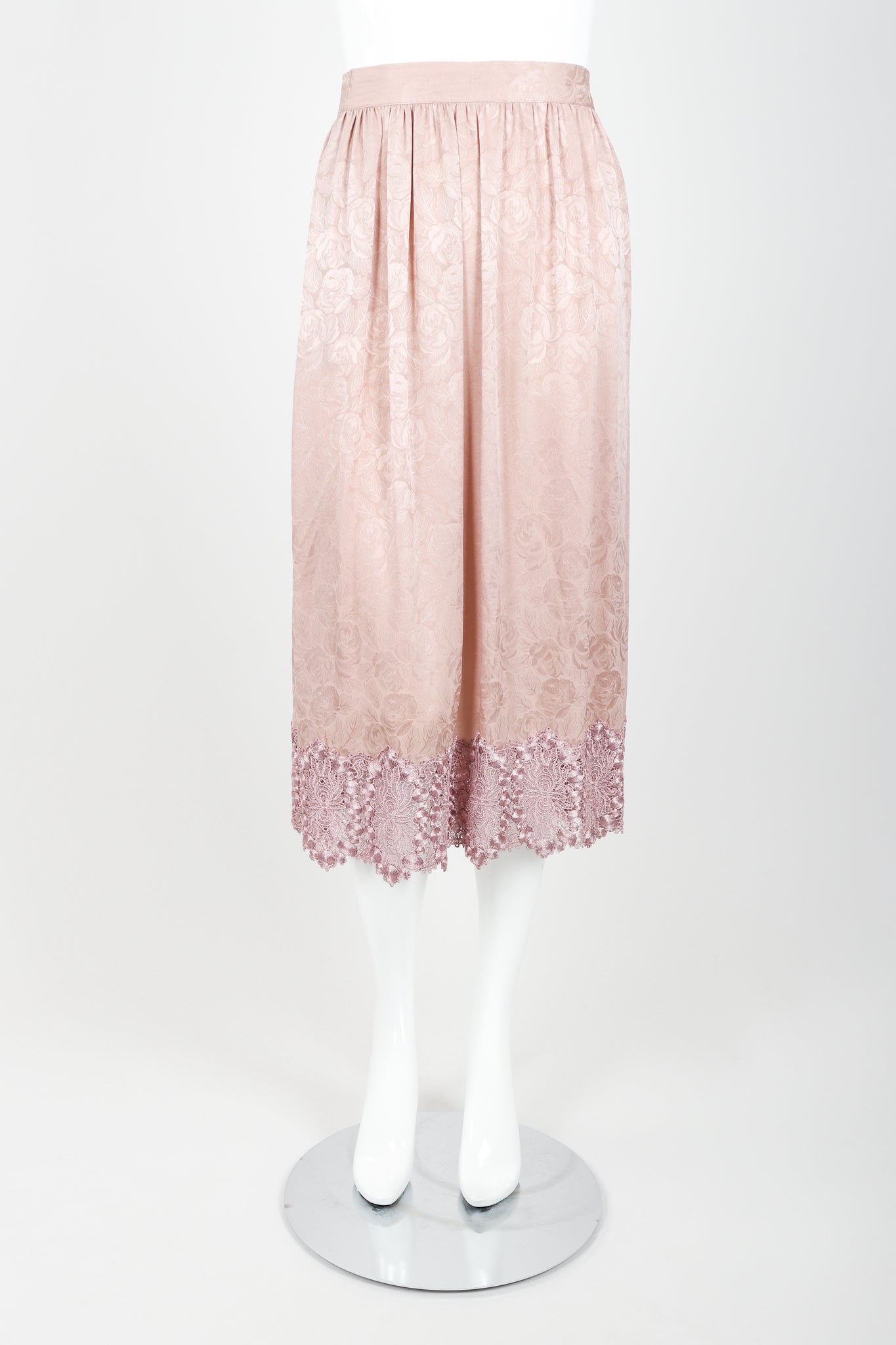 Vintage Capriccio Lace Trimmed Skirt Set on Mannequin Front at Recess Los Angeles