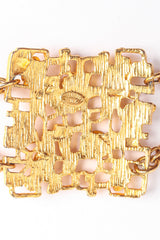 Geo Brutalist Plate Chain Belt