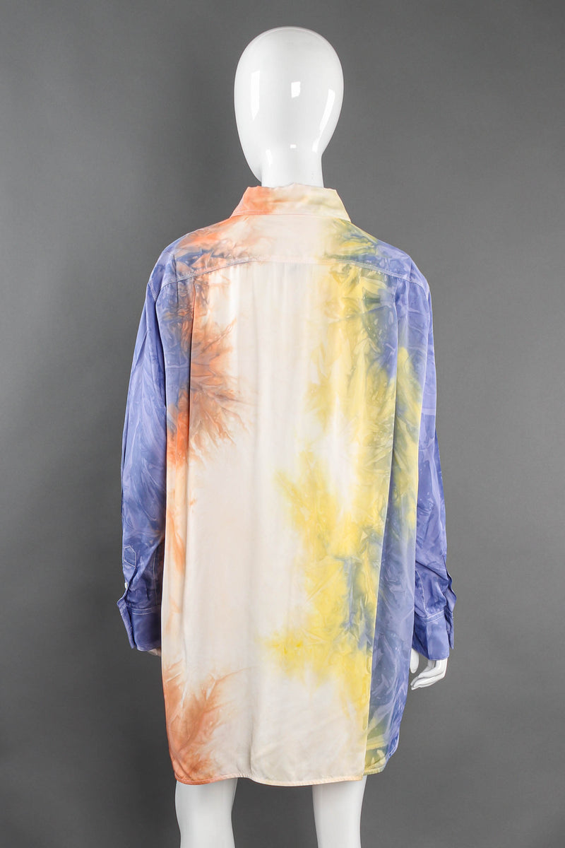 Celine Resort 2018 Pastel Tie Dye Blouse on mannequin back at Recess Los Angeles