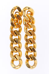 Curb chain link drop earrings by Premier Etage flat lay backs open @recessla