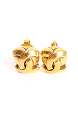 Vintage Chanel Small CC Logo Stud Button Earrings at Recess Los Angeles