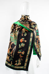 Vintage Chanel Chinese Coromandel Print Shawl on Mannequin at Recess Los Angeles