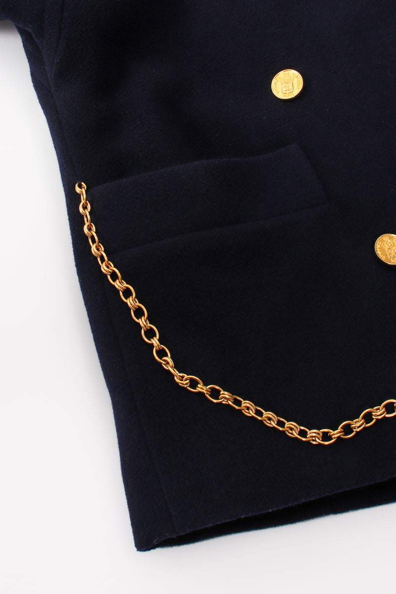 Vintage Chanel Chain Fob Cocoon Coat pocket at Recess Los Angeles