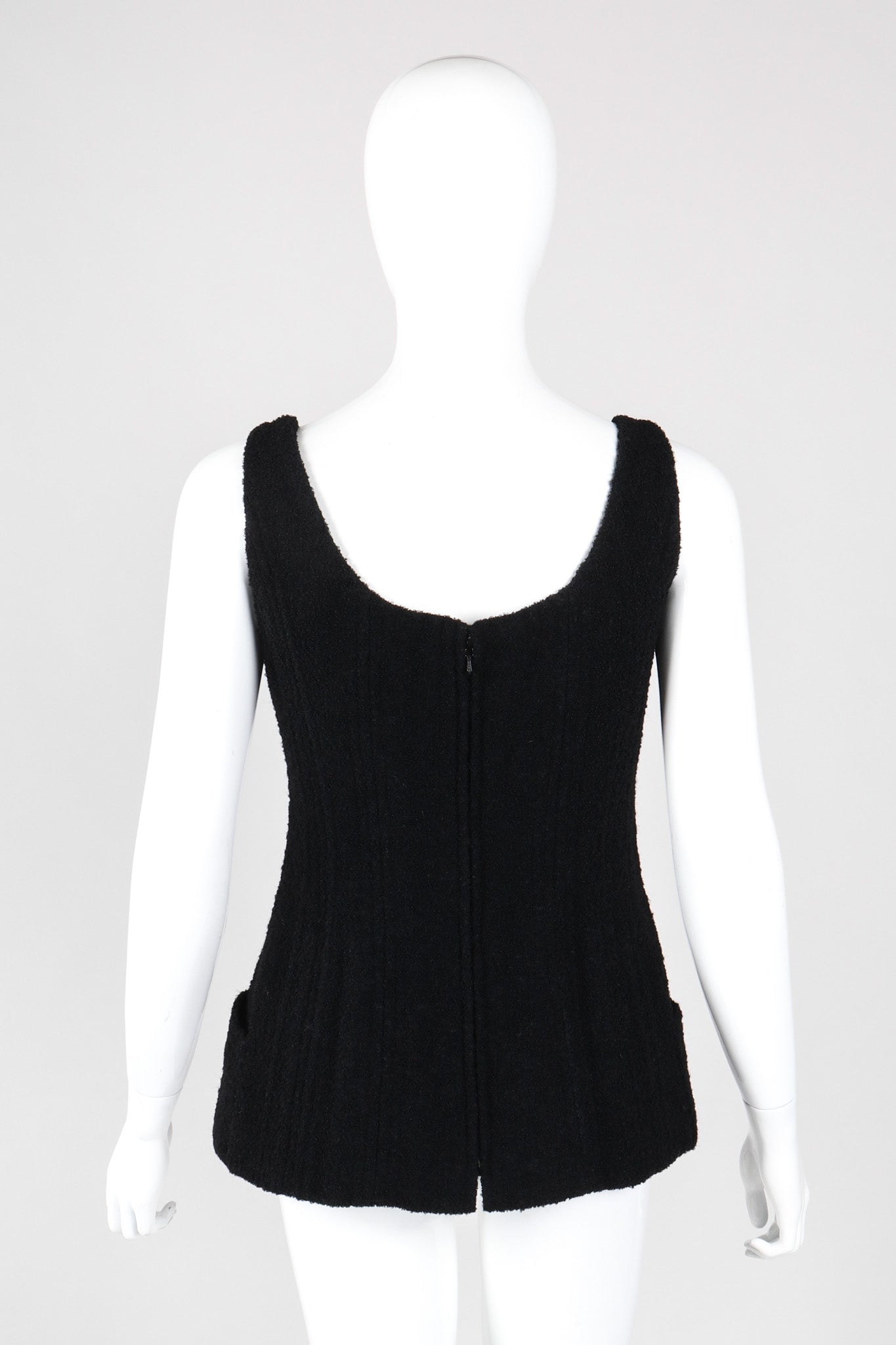 Recess Los Angeles Vintage Chanel Bouclé Boned Corset Tank