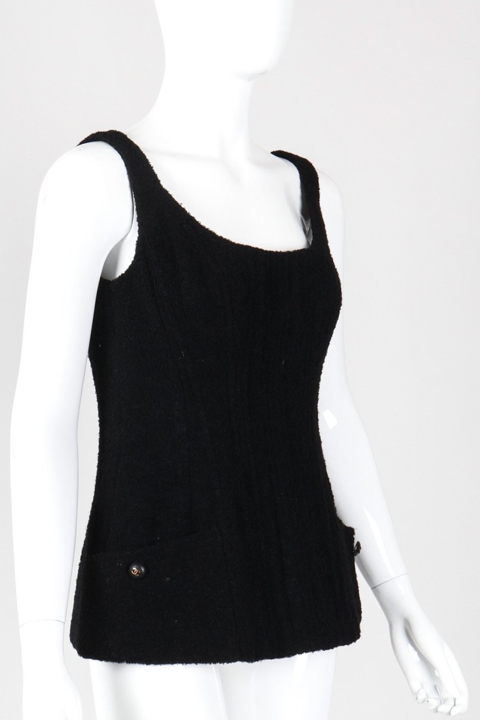 Recess Los Angeles Vintage Chanel Bouclé Boned Corset Tank