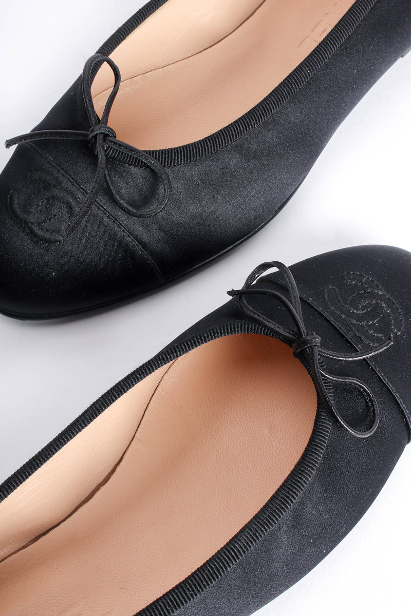 Chanel Satin CC Logo Ballet Flats crop at Recess Los Angeles