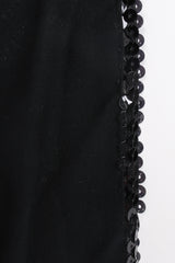 Vintage Chanel Sequin Black Tie Sheath Gown Set lining at Recess Los Angeles