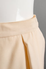 Vintage Chanel Pleated Wool Walking Shorts on Mannequin waistband at Recess Los Angeles