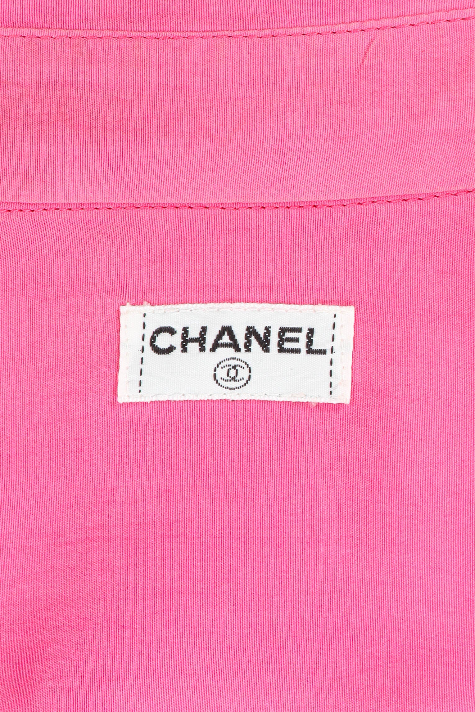 Vintage Chanel CC Pocket Button Blouse tag @ Recess Los Angeles