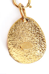 Vintage Chanel Long Quilted CC Logo Drop Pendant signature cartouche at Recess Los Angeles