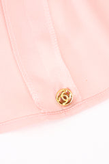 Vintage Chanel Interlocking CC Logo Pocket Pajama Blouse extra button at Recess Los Angeles