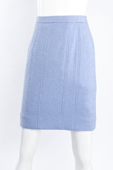 Vintage Chanel 1998P Seamed Tweed Skirt Set on mannequin front at Recess Los Angeles