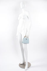 Vintage Chanel Powder Blue Quilted Mini Tote on mannequin at Recess Los Angeles