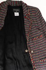 Vintage Chanel 2011 Woven Stripe Blazer flat lay @ Recess Los Angeles