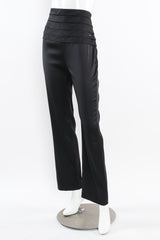 Vintage Chanel 2006A Cummerbund Pleat Silk Pant mannequin angle @ Recess LA