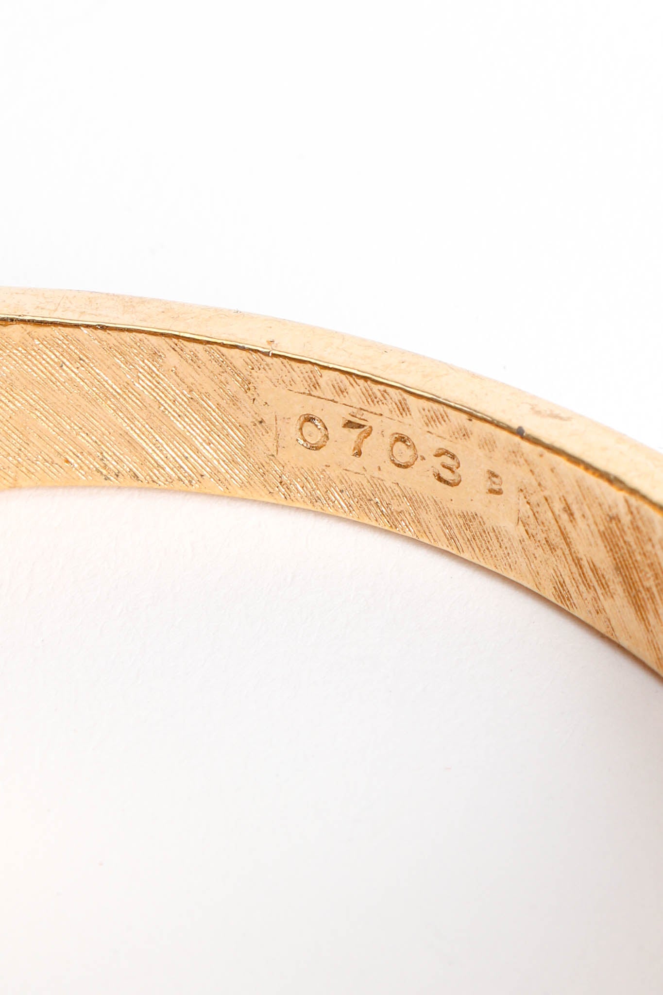 Vintage Boucher Enamel Stripe Bangle Bracelet reference number at Recess Los Angeles