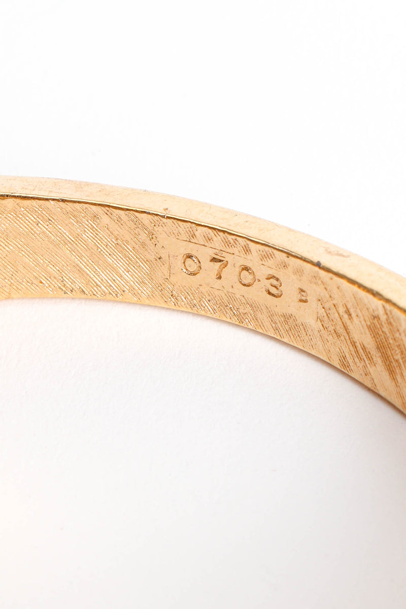 Vintage Boucher Enamel Stripe Bangle Bracelet reference number at Recess Los Angeles