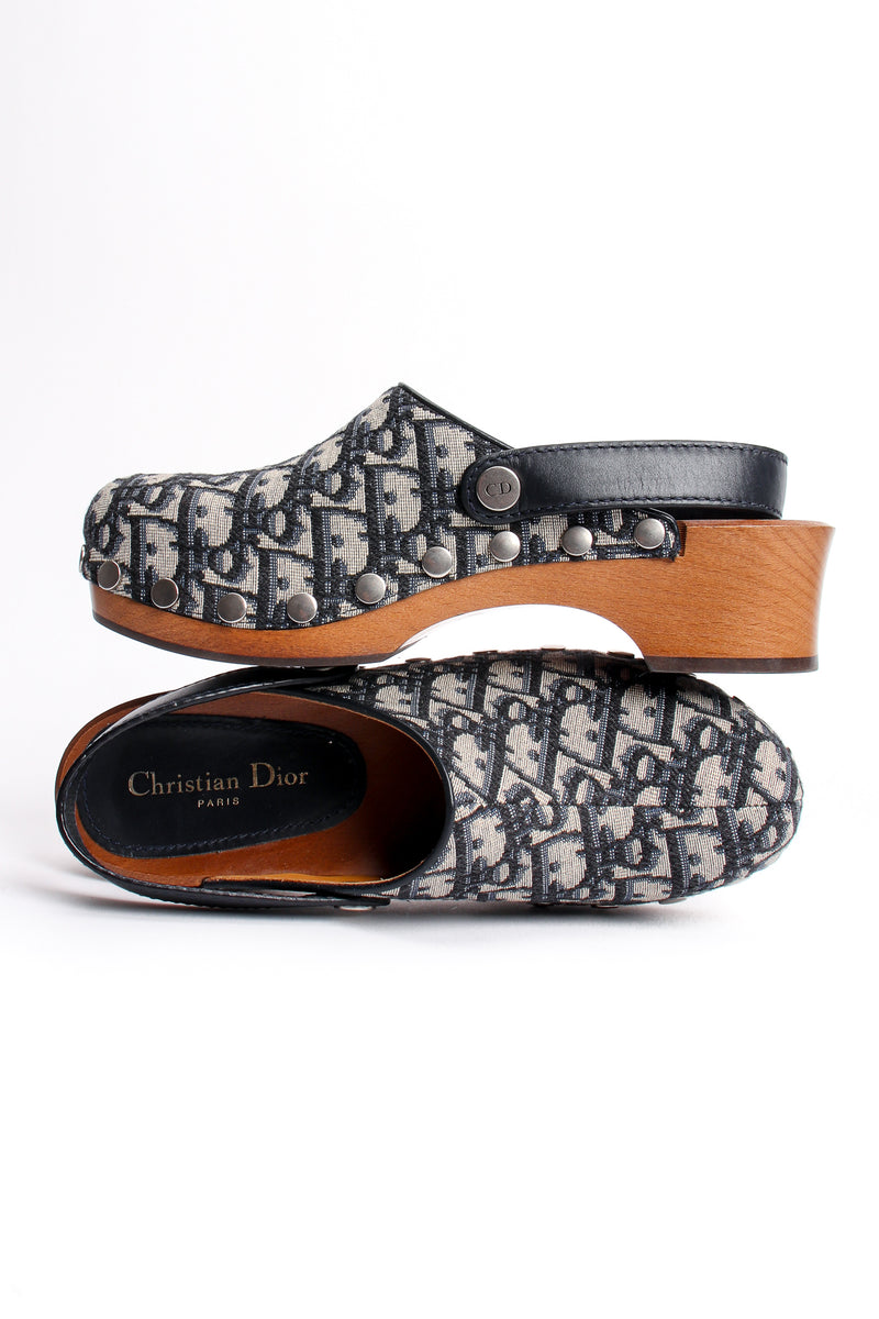 Vintage Christian Dior Monogram Twill Diorquake Clogs at Recess Los Angeles