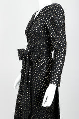 Vintage Christian Dior Sequin Tie Top & Skirt Set on Mannequin Side at Recess Los Angeles