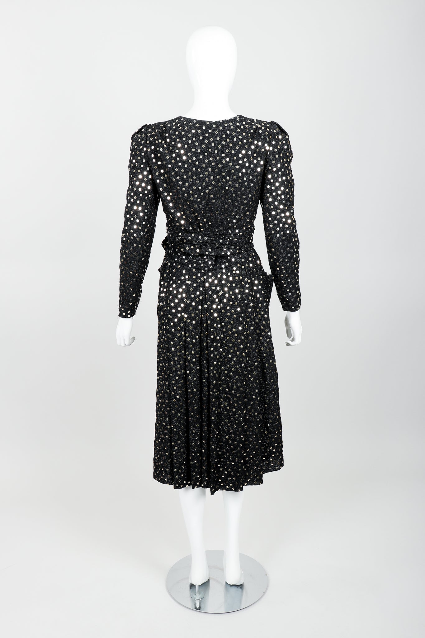 bVintage Christian Dior Sequin Tie Top & Skirt Set on Mannequin Back at Recess Los Angeles