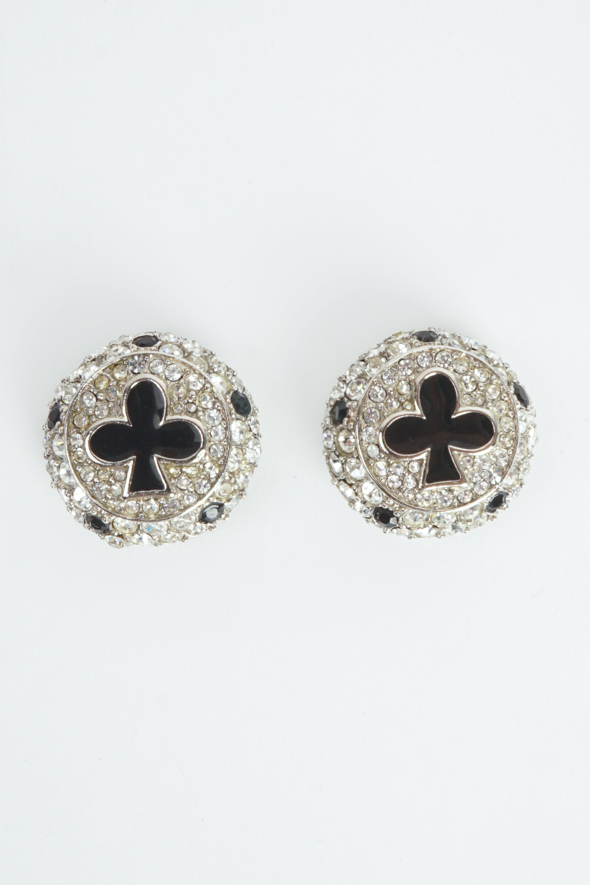 Vintage Christian Dior Crystal Club Suit Earrings at Recess Los Angeles