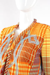 Vintage Christian Lacroix Madras Check Jacket on Mannequin neck at Recess Los Angeles