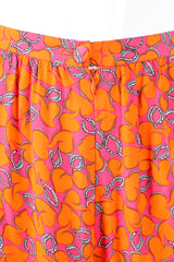 Vintage Christian Lacroix Hot Leaf Print Cropped Palazzo Pant fly at Recess LA