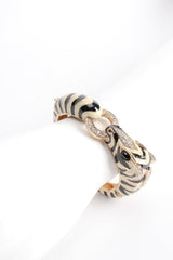 Vintage Ciner Enamel Zebra Stripe Bracelet on mannequin at Recess Los Angeles