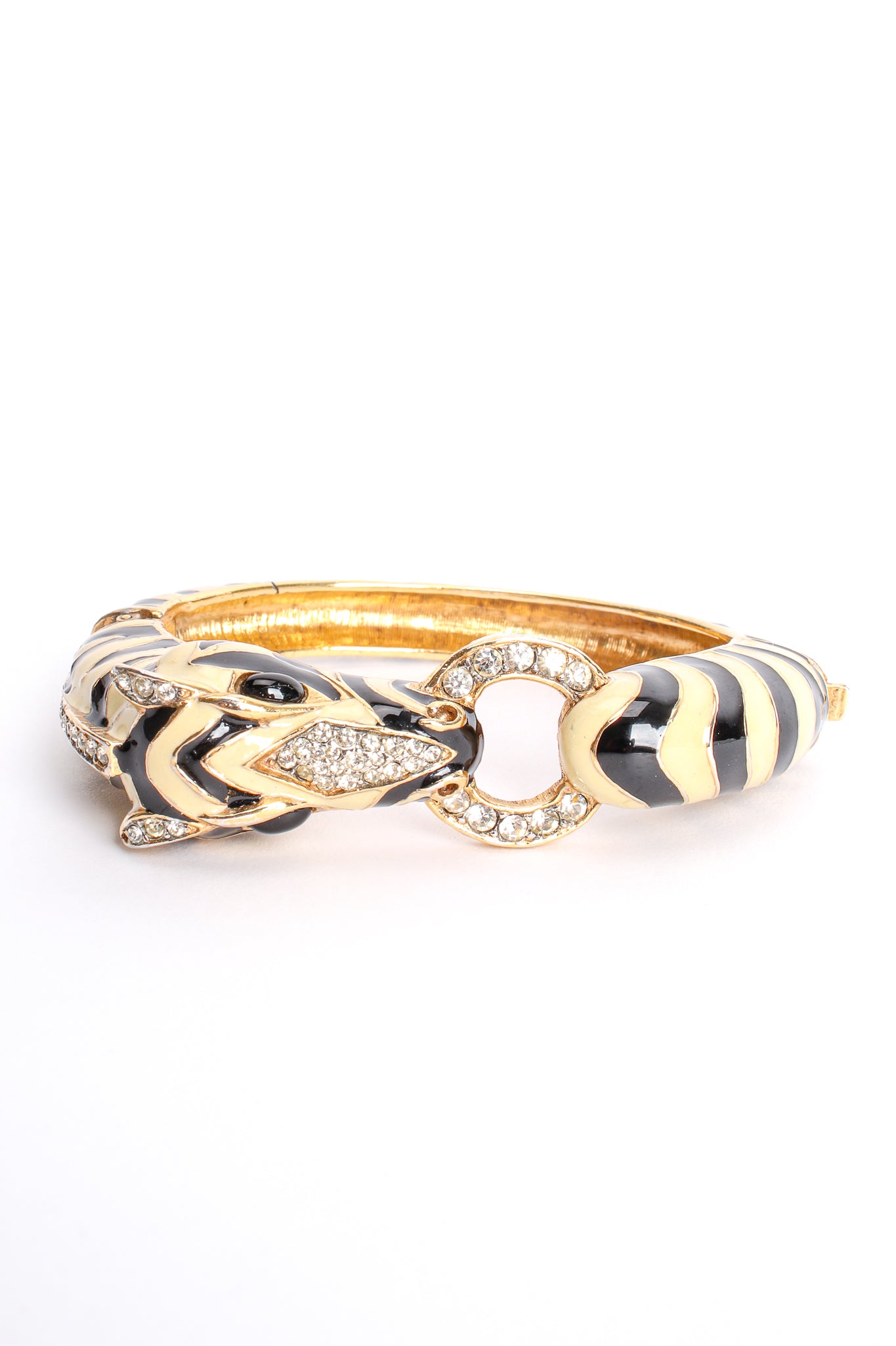 Vintage Ciner Enamel Zebra Stripe Bracelet at Recess Los Angeles