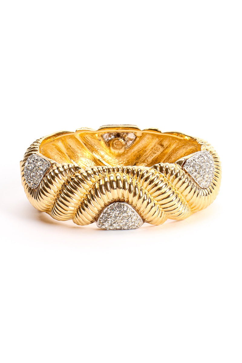 Vintage Ciner Ribbed Rhinestone Bracelet at Recess Los Angeles