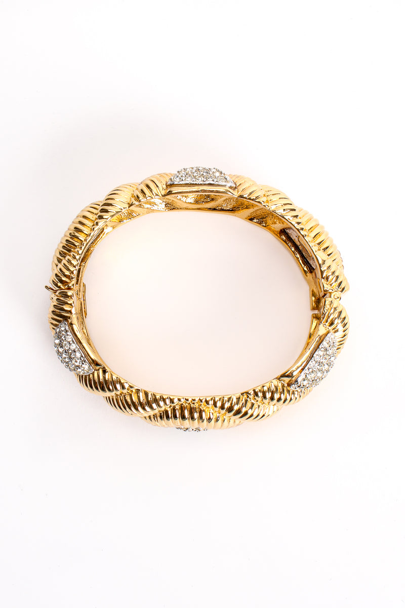 Vintage Ciner Ribbed Rhinestone Bracelet at Recess Los Angeles