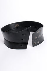 Vintage Claude Montana Vacher Wide Leather Cinch Belt at Recess Los Angeles