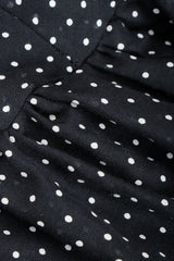 Vintage Coco of California Mini Dot Peasant Dress fabric detail at Recess Los Angeles