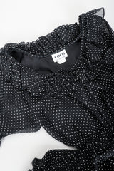 Vintage Coco of California Mini Dot Peasant Dress neckline at Recess Los Angeles