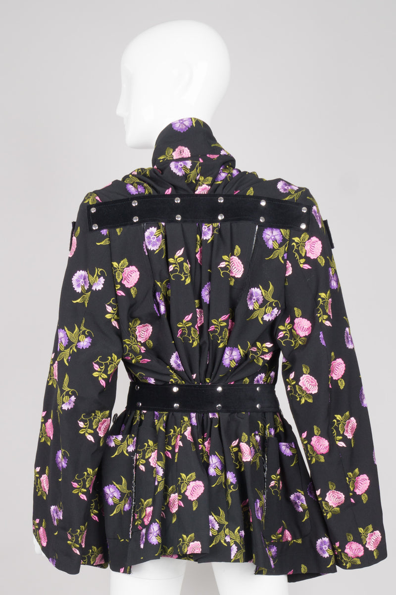 Comme des Garçons Floral Bondage Peplum Jacket