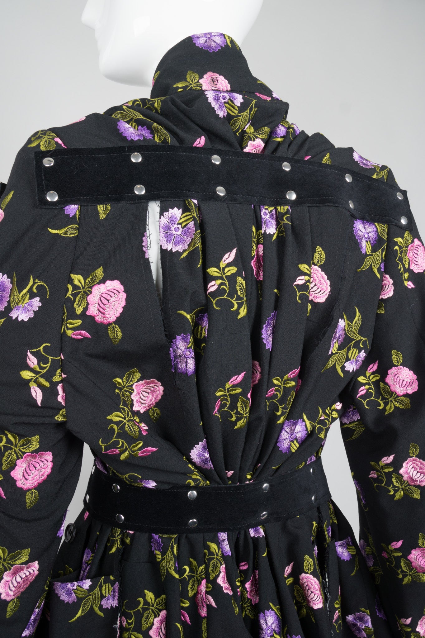 Comme des Garçons Floral Bondage Peplum Jacket