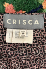 Vintage Crisca Sheer Crepe Boxy Top & Pant Set label at Recess Los Angeles