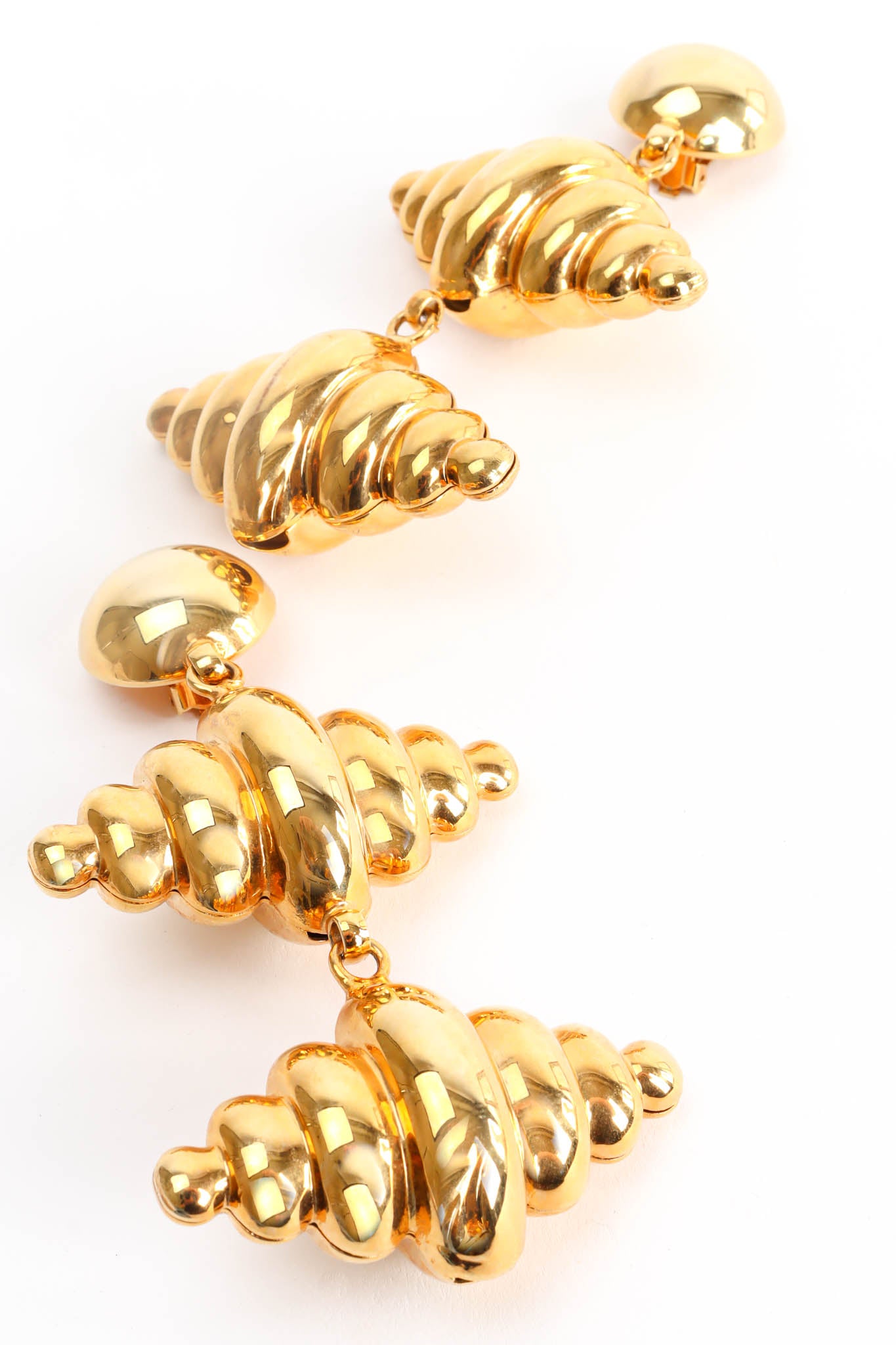 Vintage Double Croissant Chandelier Earrings art flat @ Recess Los Angeles