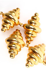 Vintage Double Croissant Chandelier Earrings close up @ Recess Los Angeles