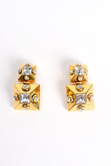 Vintage Beveled Pyramid Drop Earrings at Recess Los Angeles