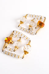 Vintage Trapeze Beaded Square Earrings at Recess Los Angeles