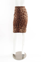 Vintage Dolce & Gabbana Silk Jaguar Corset Skirt mannequin back @ Recess Los Angeles