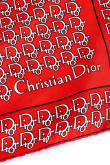 Signature logo monogram print silk scarf by Christian Dior signature @recessla